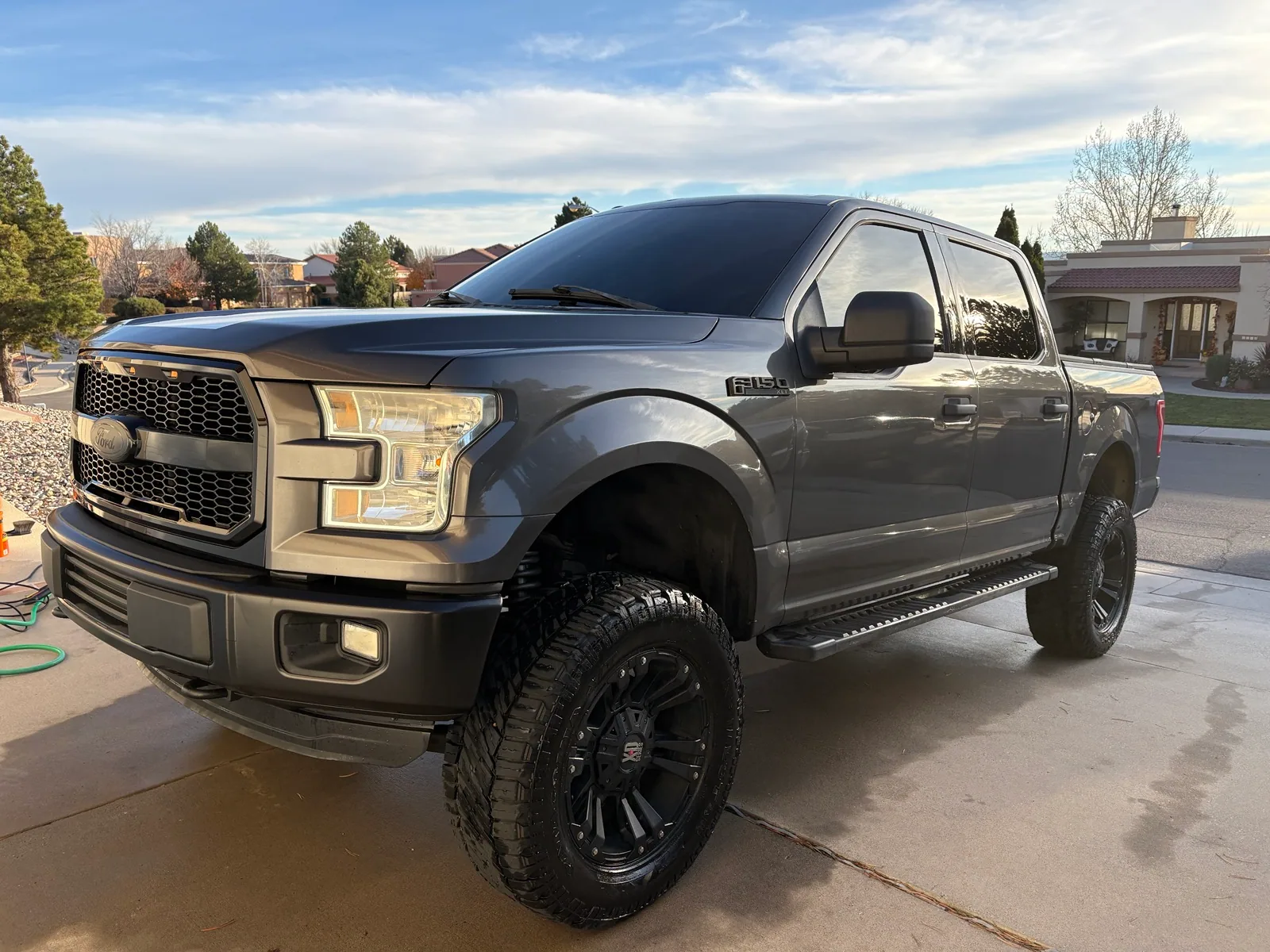 Clean truck exterior after an All-Red Detailing detail